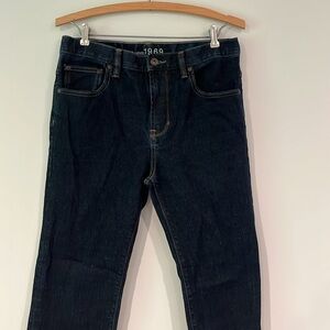 GAP KIDS Youth Boys 16 Husky Skinny Fit Jeans Dark Wash Adjustable Waist